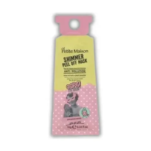 Mascarilla en sachet de Petite Maison, peel off con glitter