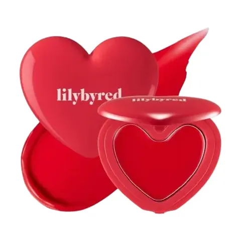 Rubor en bálsamo corazón de Lilybyred, rojo