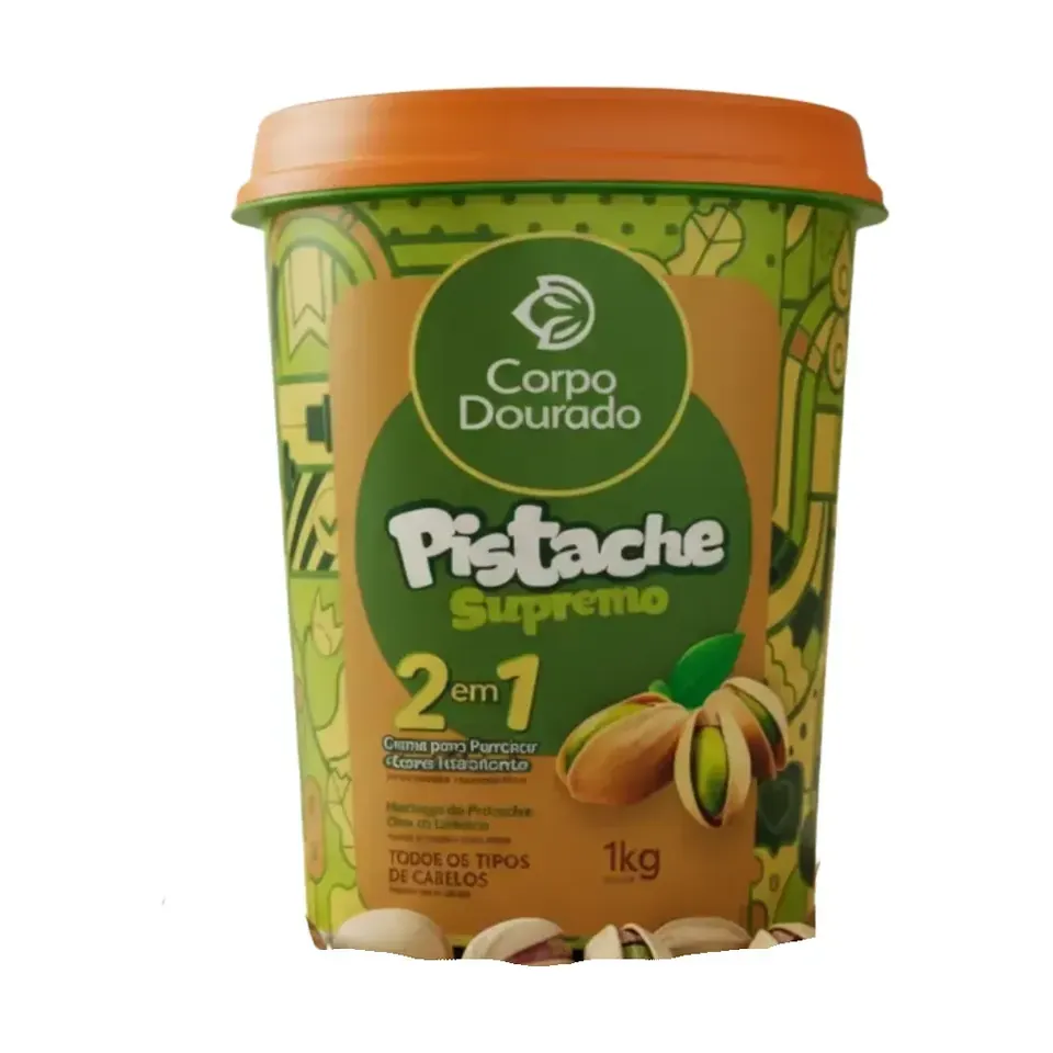 Crema capilar 2 en 1 de Corpo Dourado, pistacho