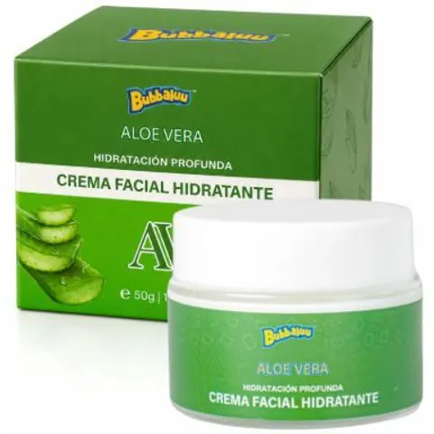 Crema Facial Aloe Vera 50 g (Hidratación Profunda) Bubbaluu