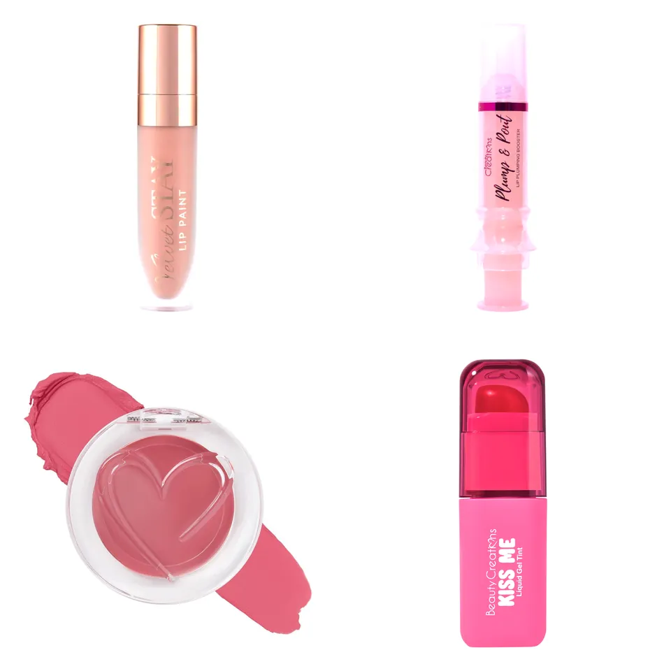 Lote surtido de productos de labios Beauty Creations (imagen referencial)