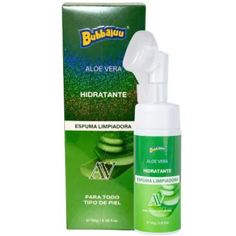 Espuma Facial Aloe Vera 150 g (Espuma Limpiadora) Bubbaluu