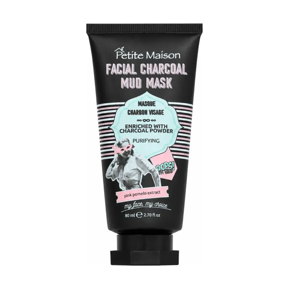 Mascarilla facial de barro y carbón de Petite Maison, 80 g
