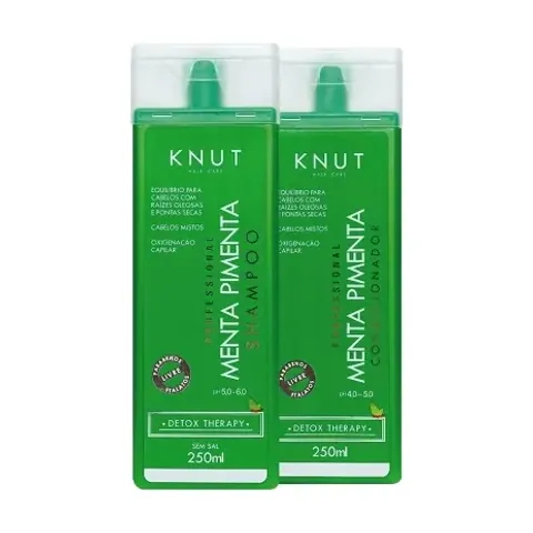 Shampoo y acondicionador Menta Pimienta de KNUT