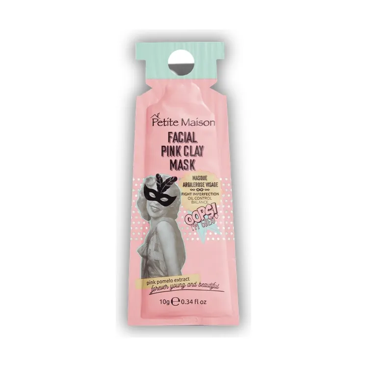 Mascarilla en sachet de Petite Maison, arcilla rosa