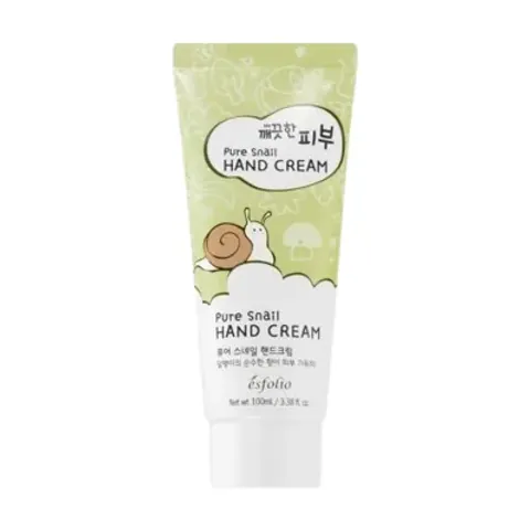 Crema de manos de Esfolio, baba de caracol