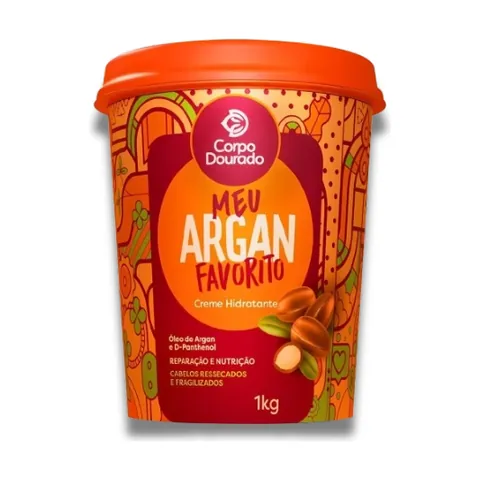 Crema capilar 2 en 1 de Corpo Dourado, argán