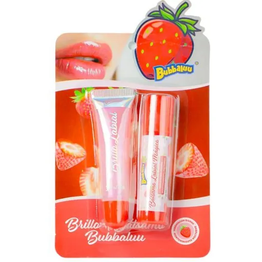 Bálsamo de Labios + Aceite Frutilla Bubbaluu