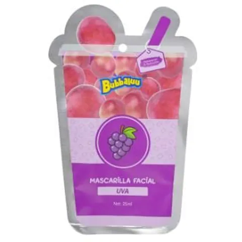 Mascarilla Facial Uva Bubbaluu