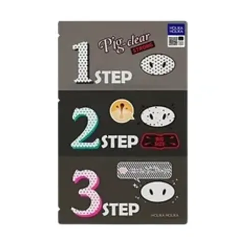 Mascarilla para puntos negros Pig-Nose de 3 pasos de Holika Holika