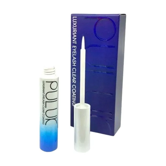 Sérum para extensiones de pestañas de Puluk junto a su caja