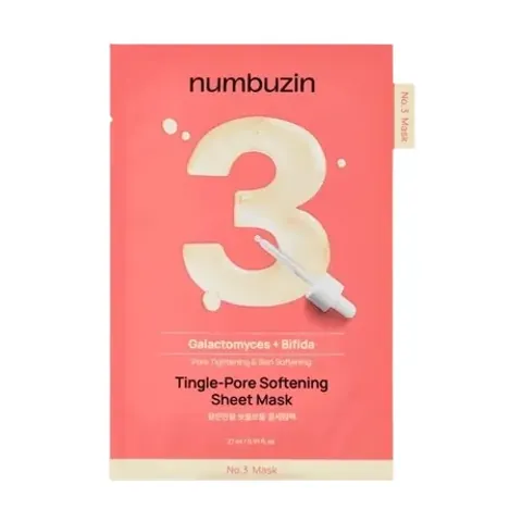 Mascarilla de tela Numbuzin, no. 3 reduce poros
