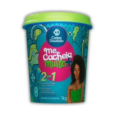 Crema capilar 2 en 1 de Corpo Dourado, rulos