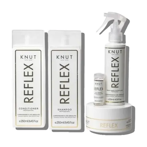 Línea Reflex de KNUT: shampoo, acondicionador, protector y mascarilla