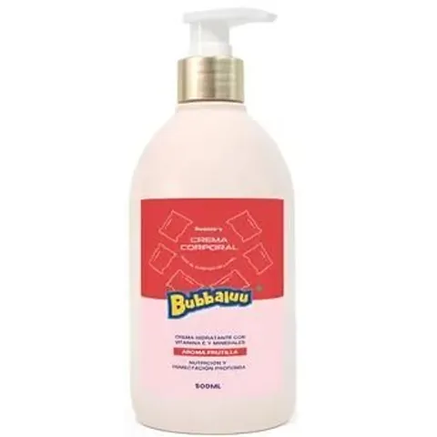 Crema Corporal Aroma Frutilla 500 ml Bubbaluu