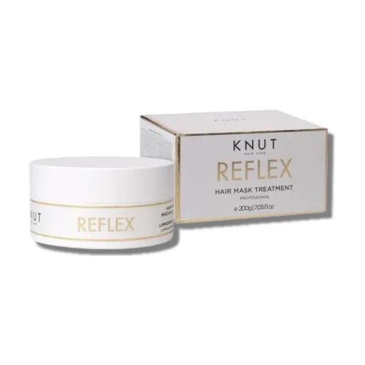 Mascarilla capilar Reflex de KNUT junto a su caja
