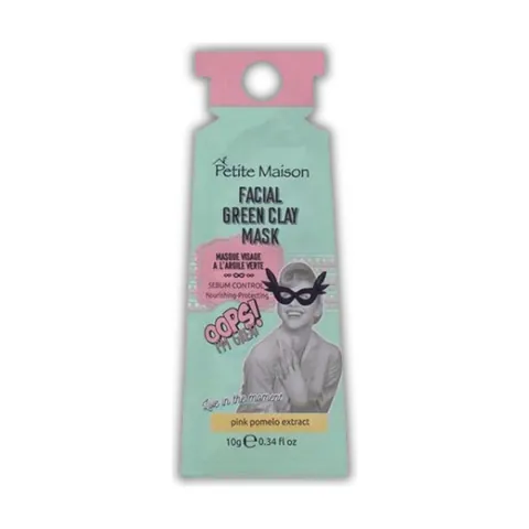 Mascarilla en sachet de Petite Maison, arcilla verde